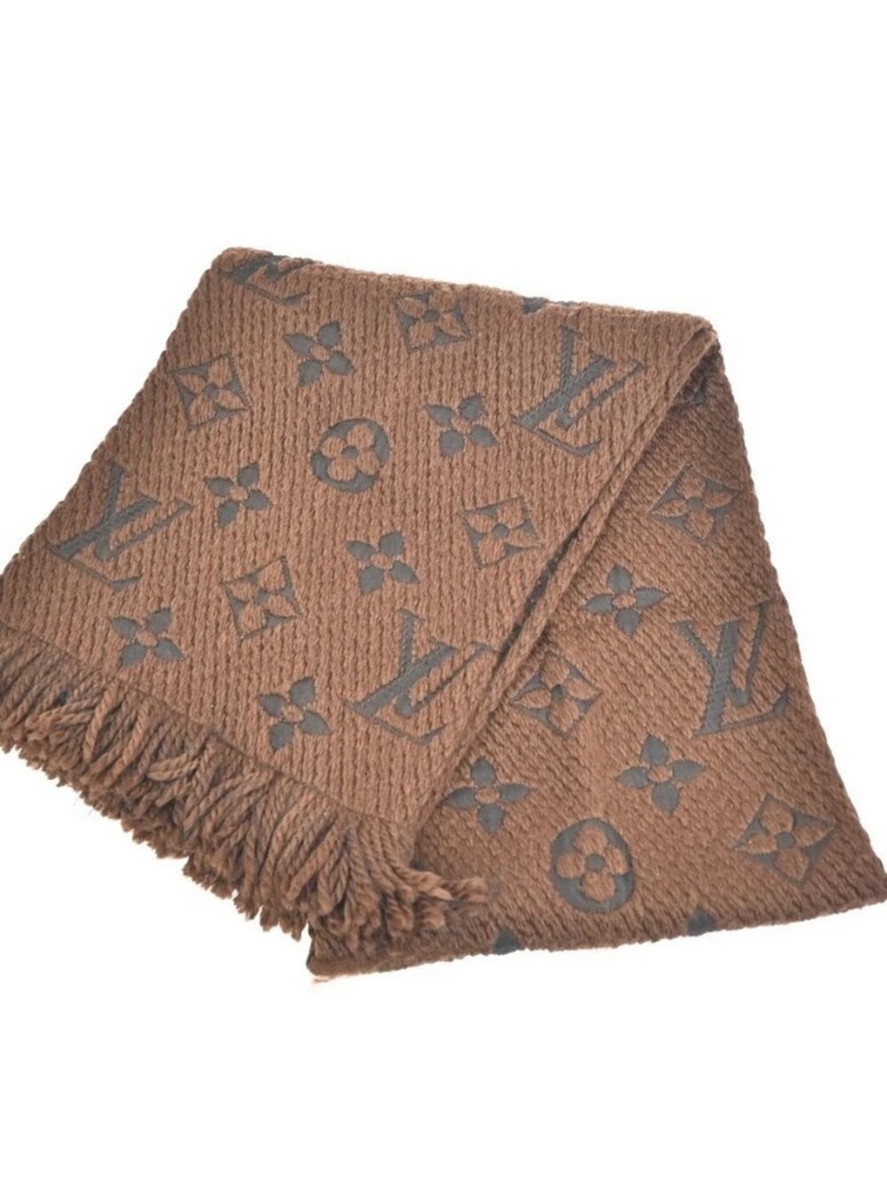 LOUIS VUITTON Echarpe Logomania Scarf Monogram Silk wool BN M72241 35TA583